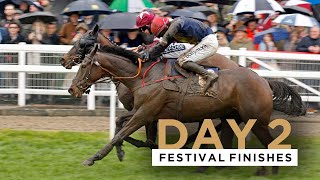 ALL FINISHES FROM DAY TWO OF THE 2022 CHELTENHAM FESTIVAL [upl. by Nagirrek]