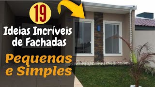 Pequenas e Charmosas 19 Fachadas Incríveis para Casas [upl. by Eilahtan969]