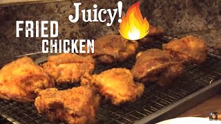 JUICY FRIED CHICKEN How To make fried chicken thighs [upl. by Sherm]