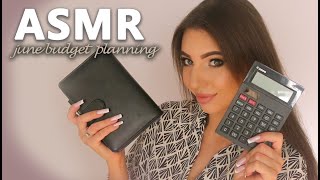 ASMR  June budget planning  no talking 💸 Planowanie budżetu czerwcowego  bez mówienia [upl. by Beaulieu832]