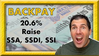 Backpay  206 Raise to Social Security SSDI SSI in 2024 [upl. by Sirred139]