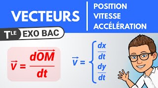 Vecteur position vitesse et accélération pour décrire un mouvement  Terminale spécialité [upl. by Odnamra]