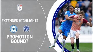 PROMOTION BOUND  Peterborough United v Portsmouth extended highlights [upl. by Hgielek790]