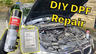 BMW E90 Clogged DPF Cleaning DIY E92 335d Blocked DPF Easy Repair JLM DPF Cleaner  Oxalic Acid [upl. by Aitra]