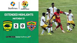 Kumasi Asante Kotoko 20 Accra Hearts of Oak  Highlights  Ghana Premier League [upl. by Aynuat]