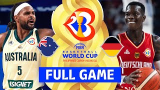 Australia v Germany  Full Basketball Game  FIBA Basketball World Cup 2023 [upl. by Zenitram]