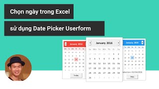 Hướng dẫn sử dụng Date Picker chọn ngày tháng trong Excel [upl. by Verada625]