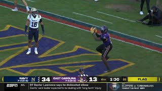 East Carolina player gets penalized for step back jumper celebration vs Navy 🤣 [upl. by Letsyrk659]