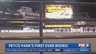 Petco Park Hosts First Ever Rodeo [upl. by Thurber]