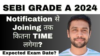 SEBI GRADE A 2024 Expected Exam Dates  Notification se Joining Tak Kitna Time Lagega [upl. by Nomit]