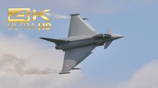 4K Eurofighter Typhoon Austrian Air Force flying Display at Airpower 2022 AirShow Zeltweg LOXZ [upl. by Linoel]