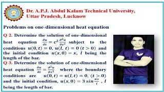 35 Problems on Onedimensional Heat Equation [upl. by Verger]