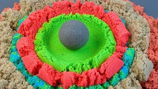 Oddly Satisfying Kinetic Sand Videos For Your Relaxation  Corte de jabón [upl. by Eniale367]