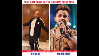 Shri Ram Janki Baithe Hai Mere Seene Mein  B Praak Vs Milind Gaba  Jai Shree Ram Bhajan shorts [upl. by Breeze]