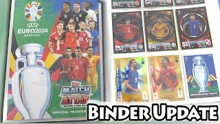 EURO 2024 BINDER UPDATE  How To Store The New MATCH ATTAX Update Cards  Collection Progress So Far [upl. by Ora661]