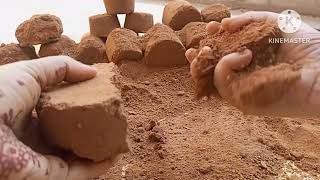 red sand sheet crumbling 💕semidry asmrcommunity sandmentcrumbling satisfying asmrtriggers sand [upl. by Ecahc379]