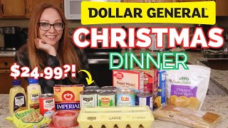 25 Dollar General Christmas Dinner [upl. by Ahsemad93]