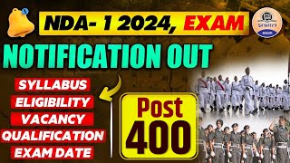 UPSC NDA 012024 Notification Out 🔔 400 Post Age  Exam Date  Prabhat Exam [upl. by Jaquenette]