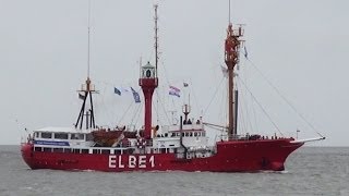 Shipspotting Feuerschiff Elbe1 auf dem Weg zum 825 Hamburger Hafengeburtstag [upl. by Nuahsyd]