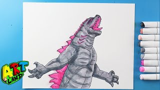 How to Draw Godzilla  Godzilla x Kong New Empire [upl. by Hallagan955]