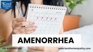 Amenorrhea [upl. by Blanka413]