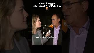 Hazel Brugger interviewt AFDPolitiker shorts satire comedy humor [upl. by Eigram]