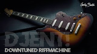 Downtuned Baritone  Harley Benton Guitarbass VS  Djent Modern Metal [upl. by Natsud]