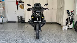 BMW R1300 GS  SWMotech Engine Guards Installed and Compared to the Hepco amp Becker Crash Bars [upl. by Meedan]