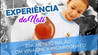 Experiência  Enchendo balão com gás carbônico [upl. by Eifos334]