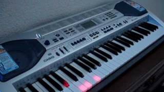 Casio keyboard LK90 plays itself and the keys light up great learning tool  fineartsemporium ebay [upl. by Earas]