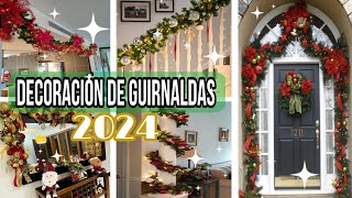 IDEAS PARA DECORAR UNA GUIRNALDA🎄 diy decoration homedecor 2024 [upl. by Amsirp323]