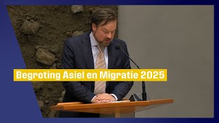 Compilatie bijdrages begroting Asiel en Migratie 2025 Diederik Boomsma [upl. by Nuhsed]