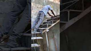 Ferraillage escalier en béton crémaillère senegal construction chantier gueyebtpservices [upl. by Warden168]