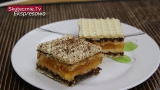 Wafle z galaretką i masą krówkową z czekoladą  EkspresowoSkutecznieTv [upl. by Dumond]