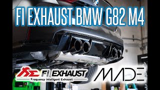 Fi Exhaust G8X Exhaust G82 BMW M4 [upl. by Einnos]