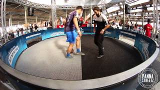 Belgian Panna Championship 2014 Evrim Nallar vs Abdelhafid won by panna [upl. by Abbotsun]