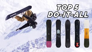 Top 5 DoItAll Snowboards 2023  Board Archive [upl. by Barcot342]