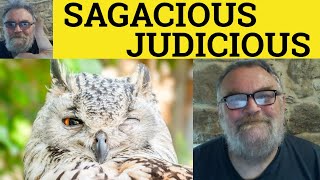 🔵 Judicious vs Sagacious Meaning  Sagacious or Judicious Sagacious and Judicious Defined Difference [upl. by Olympia361]