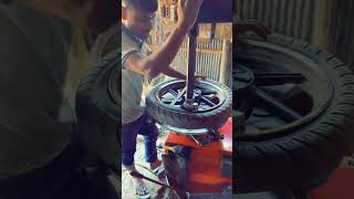 Motorcycle Tire adjust comedy youtubeshorts automobile bd coxbazar funny coxsbazartour rider [upl. by Fabien]