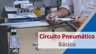 Circuito pneumático básico para controlar cilindro [upl. by Joette]