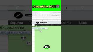 Calendário Em Segundos ❤️‍🔥 excel 📊🔥coasterramp shorts microsoftexcel calendarios 2024 reels [upl. by Iny991]