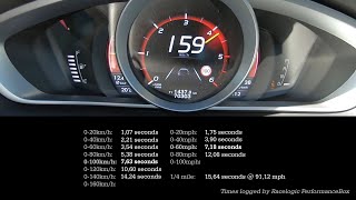 Retro acceleration test 2016 Volvo V40 Cross Country D4 Polestar enhanced [upl. by Ynnep]