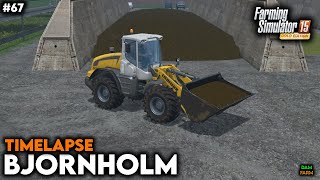 Selling silage fertilizing fields amp raking baling hay  FS15 Timelapse Bjornholm  67 [upl. by Farrow]