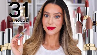 NEW CHANEL 31 LE ROUGE COFFRET SET AND LIPSTICK REVIEW [upl. by Nobile]