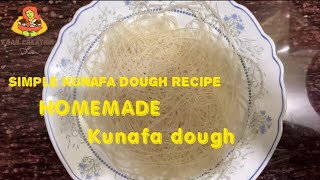 Simple kunafa dough recipe  homemade kunafa dough recipe [upl. by Nolak]