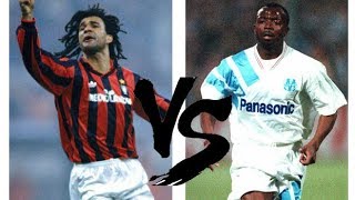 Ruud GULLIT vs Abedi PELÉ 1991  Milan x Olympique de Marseille [upl. by Cozmo]