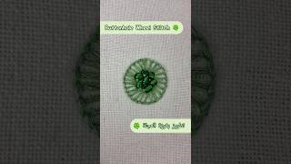 Beautiful Buttonhole Wheel Embroidery 🍀 embroidery handmade stitch stitch diy fyp shorts [upl. by Iam]