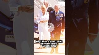 King Charles amp Queen Camilla arrived in Canberra Australia today kingcharles royalfamily [upl. by Ssenav]