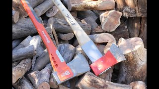 Husqvarna S2800 Splitting Axe vs Stihl Pro Splitting Axe [upl. by Kohler]