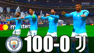 FIFA 23  RONALDO MESSI MBAPPE NEYMAR ALL STARS  MANCHESTER CITY 100  0 JUVENTUS  UCL FINAL [upl. by Tansy]